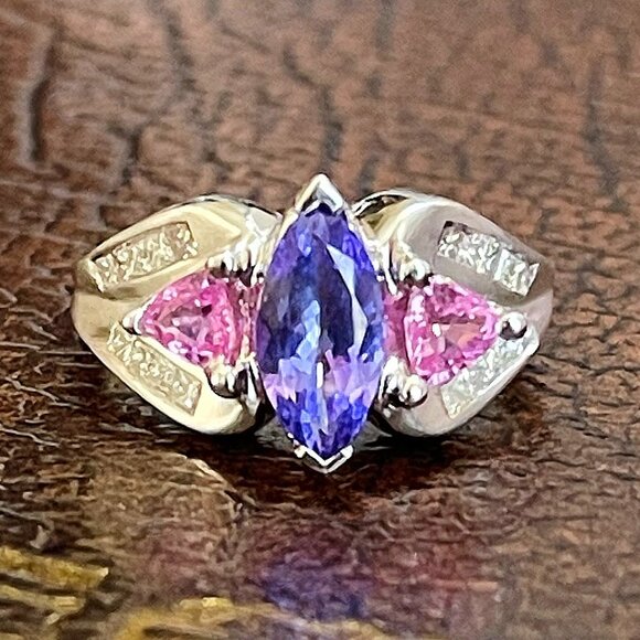 $3450 / NEW / Sonia Bitton Diamond & Gemstone 14K Ring - Picture 2 of 4